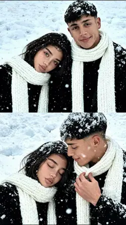 Snow couple