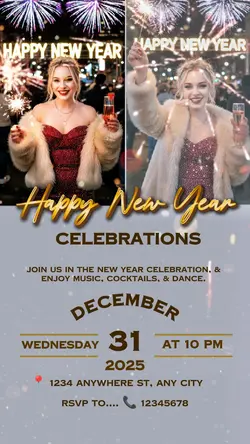 newyear invitation