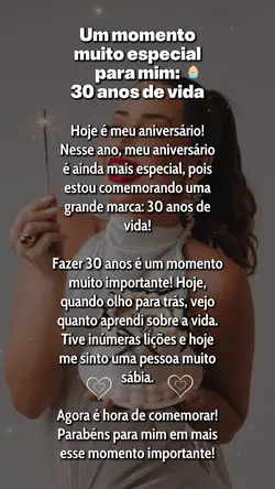 30 anos de vida 