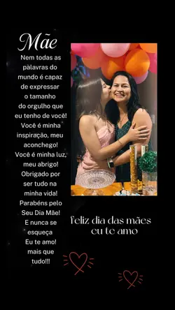 eu te amo mãe 