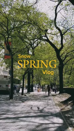 snow spring vlog