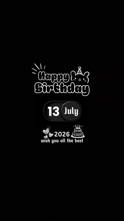HBD 13 juillet 2026