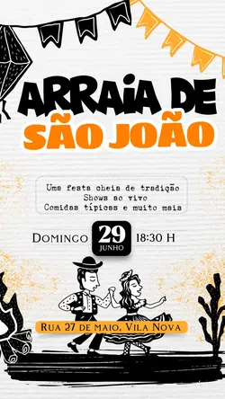 Convite festa junina