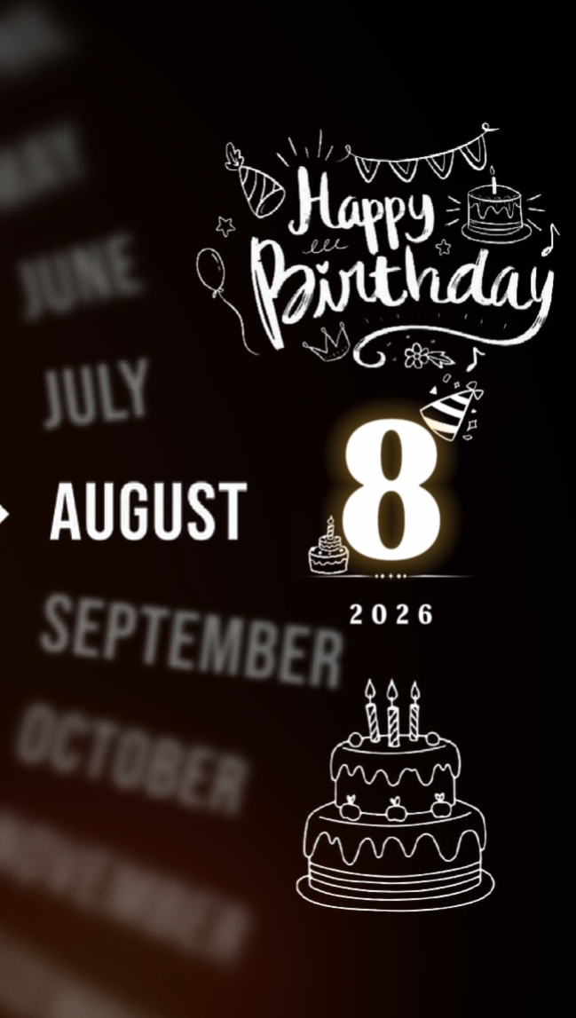 BDAY BESTIE 8 AUGUST