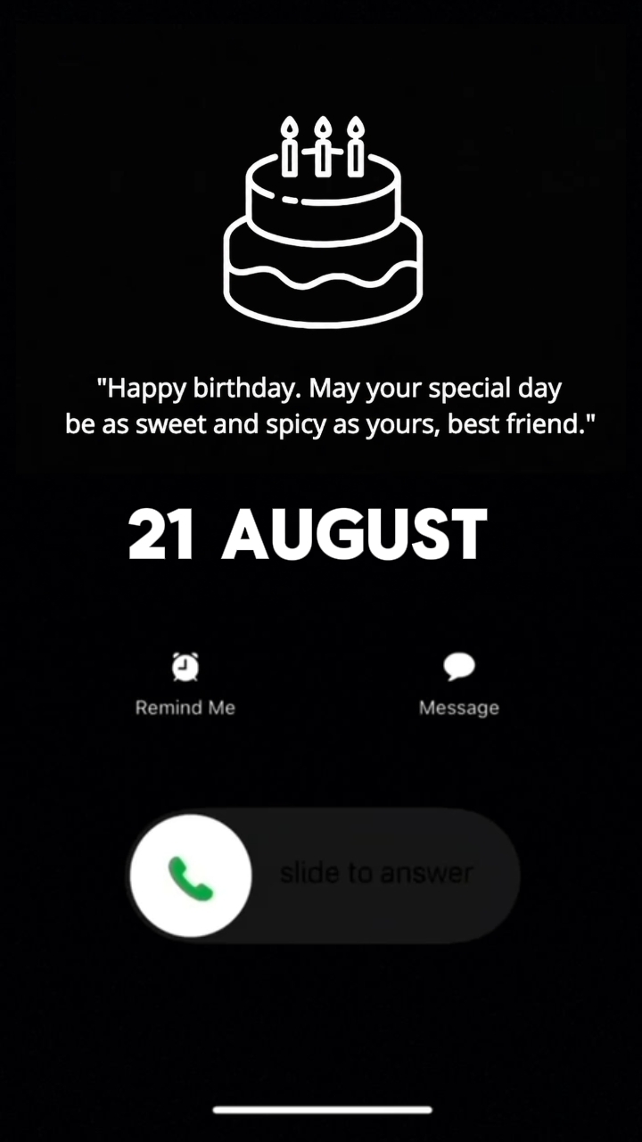 HBD 21 August 