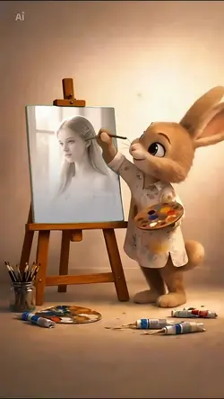 Rabbit Painting