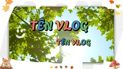 Mẫu bìa vlog mầm non
