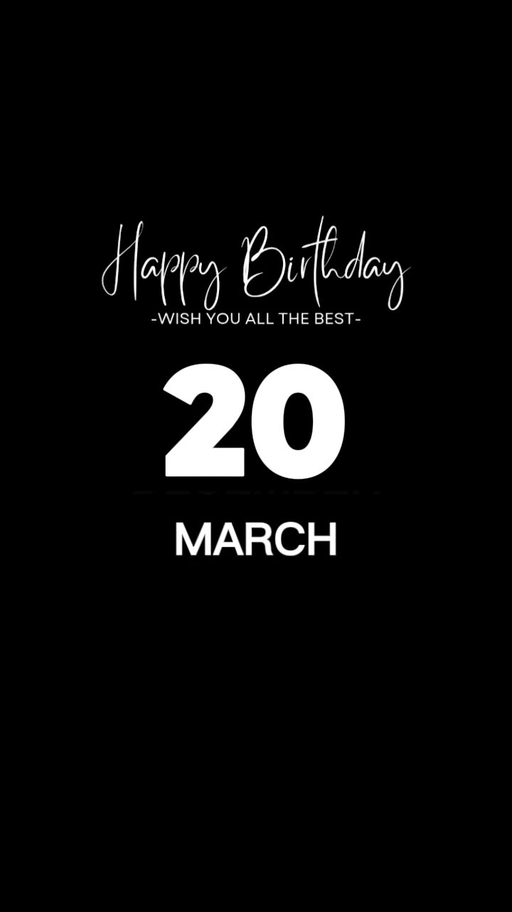 Cumpleaños 20 de marzo de 2026