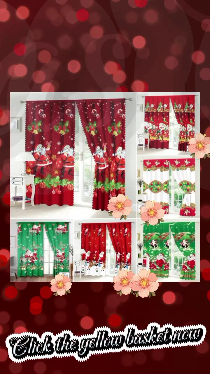 Christmas curtains