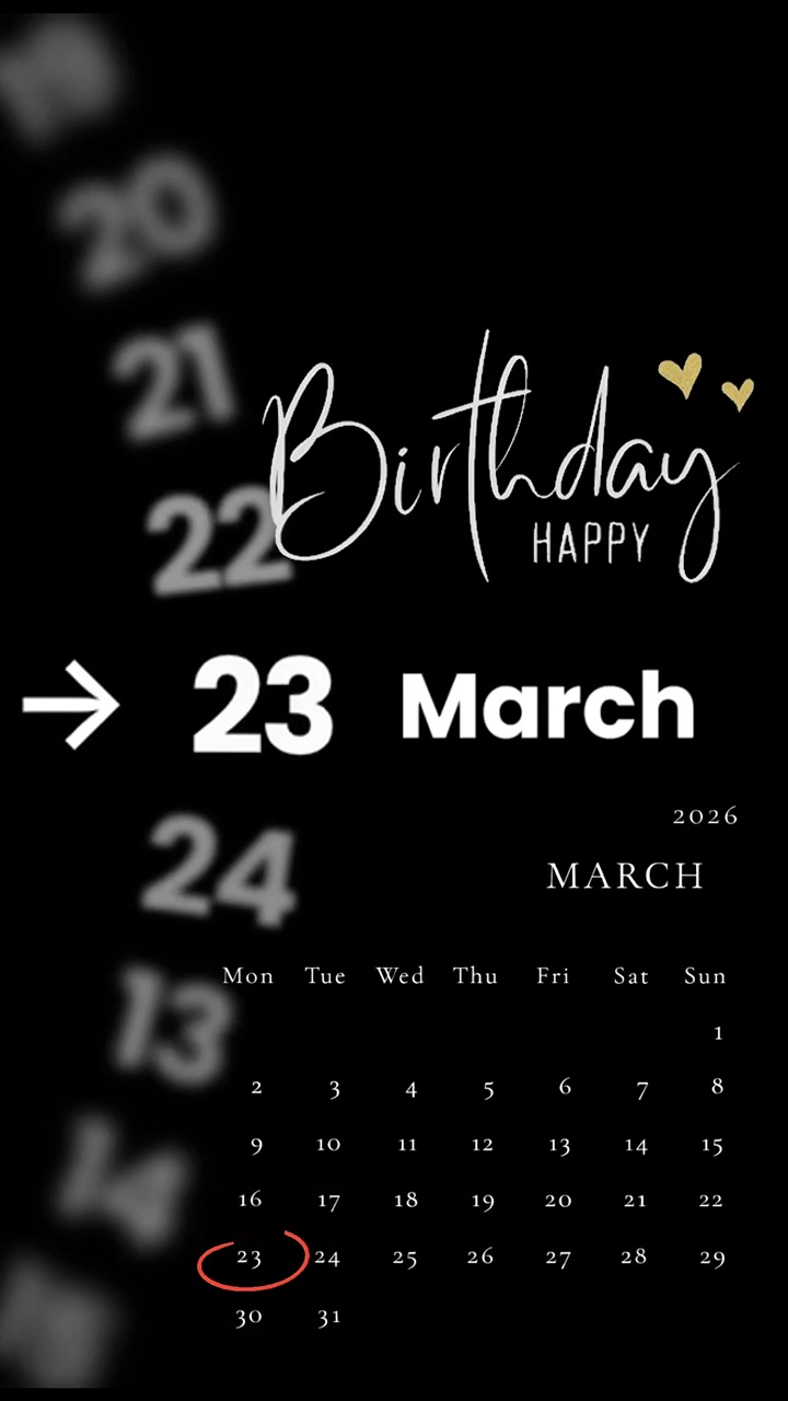 CUMPLEAÑOS 23 DE MARZO 