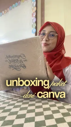 unboxing paket canva