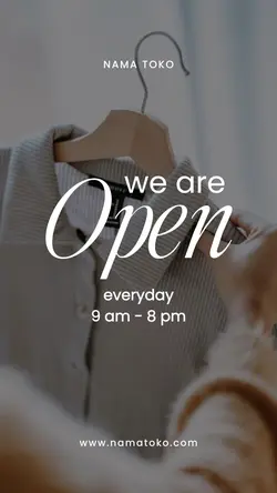 story : we are open