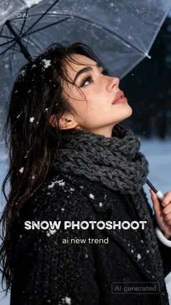 snow photoshoot