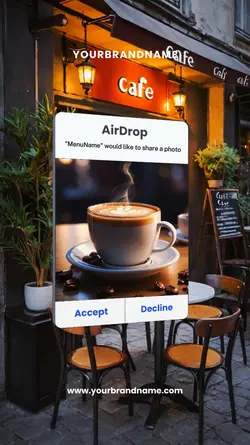 3D Airdrop Cafe Menu