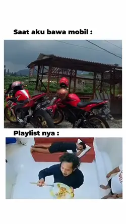 Saat aku bawa mobil