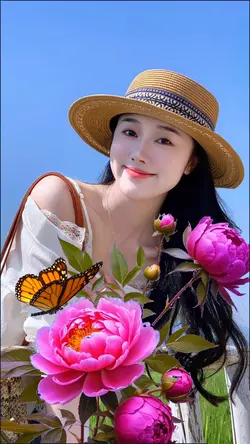 In the flowers
