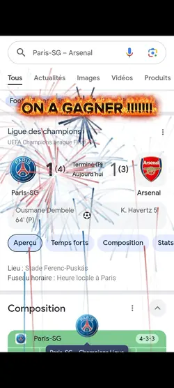 ON A GAGNER