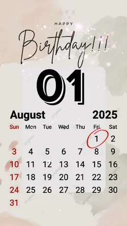 HBD 01 AUGUST 2025