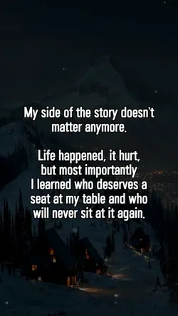 My side of the story