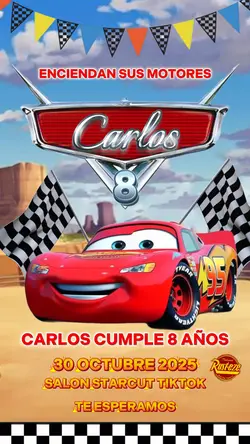 Invitación Cars 