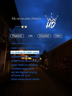 kicau mania sunda