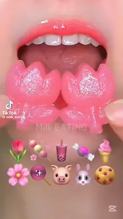 밀크님 벗꽃 느낌 입술먹방 나눔