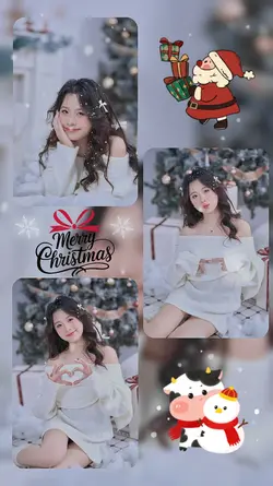 Mẫu 3 ảnh giáng sinh