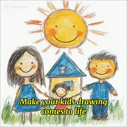 Animate kids drawing