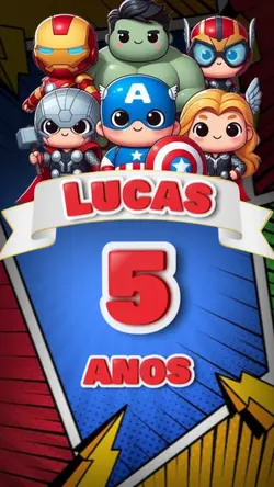 Convite Vingadores