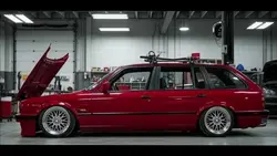 Garage Reveal: Classic Red Station Wagon