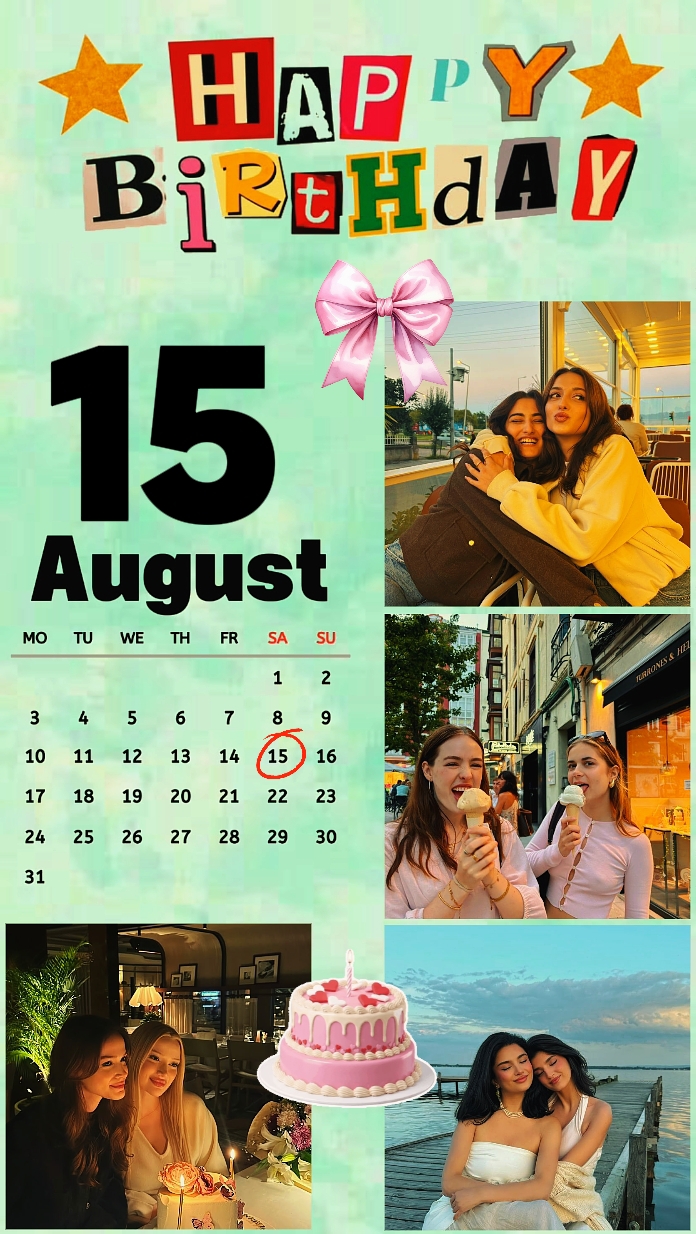 Birthday 15 August