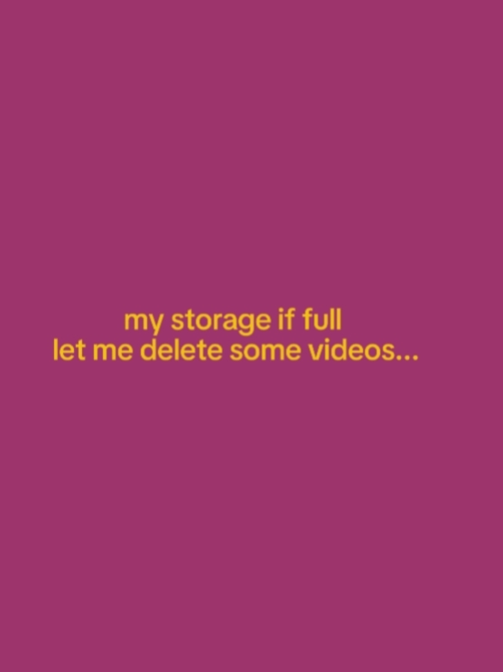 my storage is full 