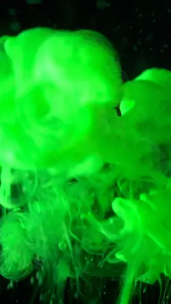 Green flames
