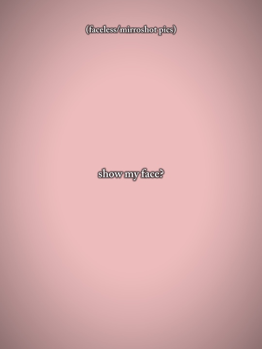 show my face