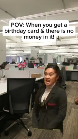 you get a bday card 