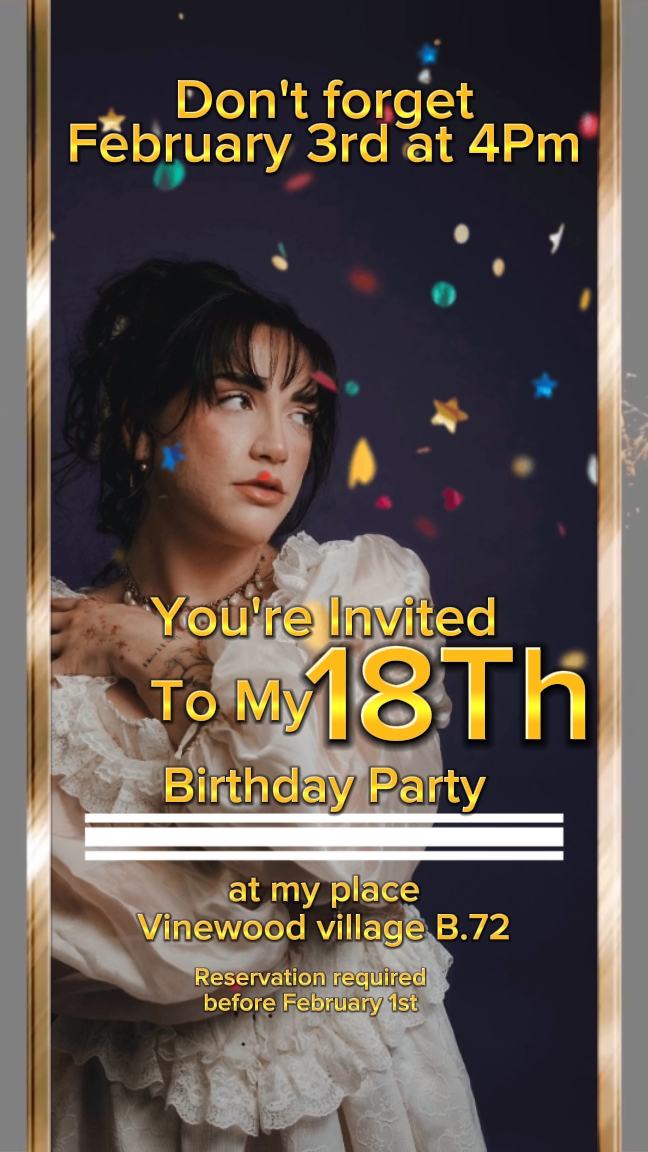 birthday invitation