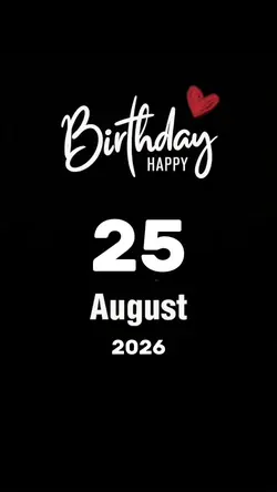 Hbd 25 August 2026