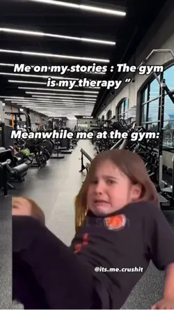 Crying in the gym