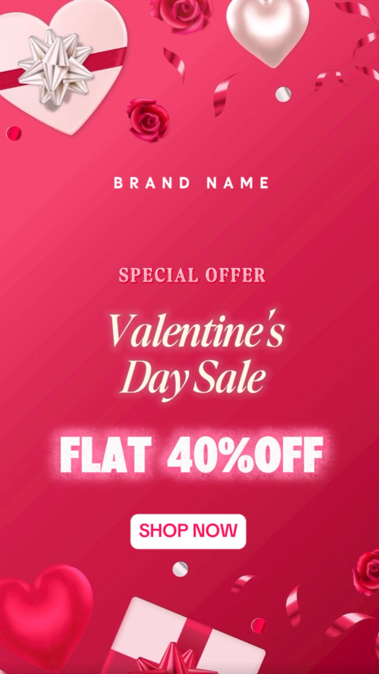 Venta del Día de San Valentín