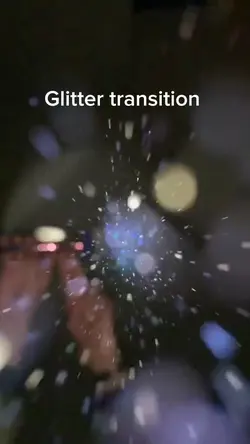 Glitter transition 
