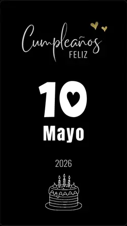 cumpleaños 10 Mayo
