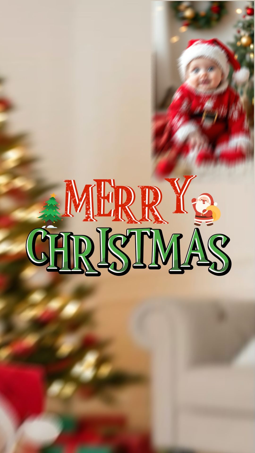 Noël avec un bébé mignon