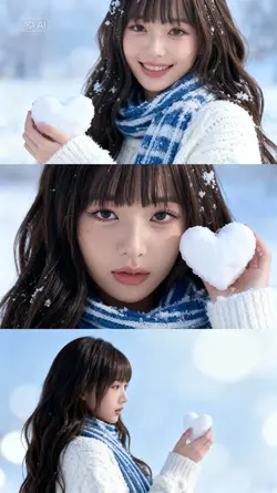 winter photo collage