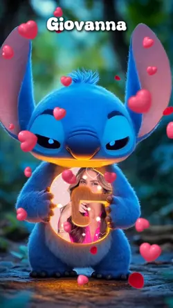Stitch com letra G
