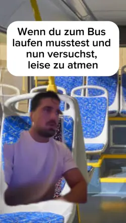 Zum Bus laufen