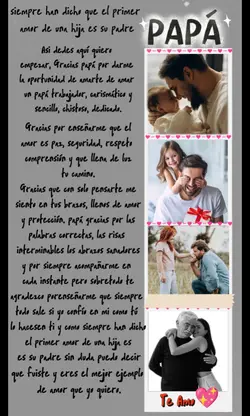 Gracias papá te amo 