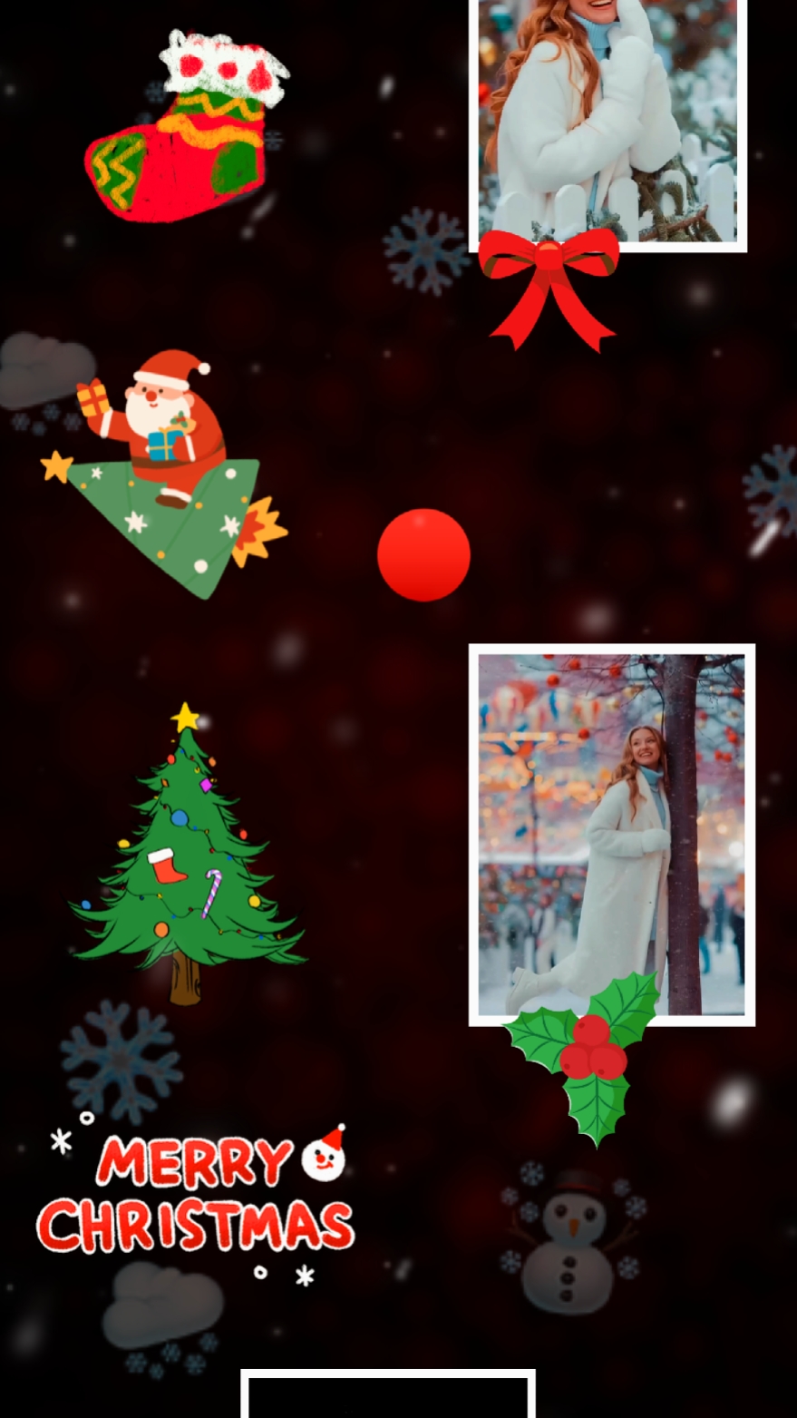 Frohe Weihnachten Ball