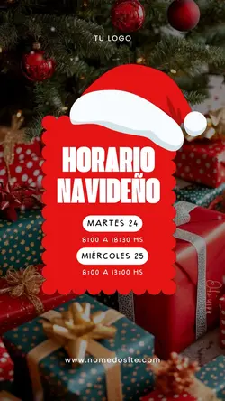 horario navideno