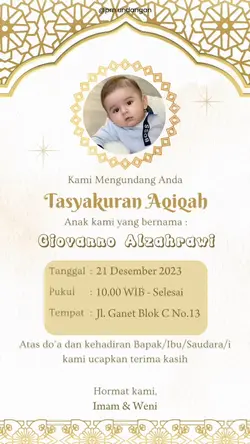 UNDANGAN AQIQAH 8