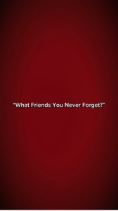 friends for ever…